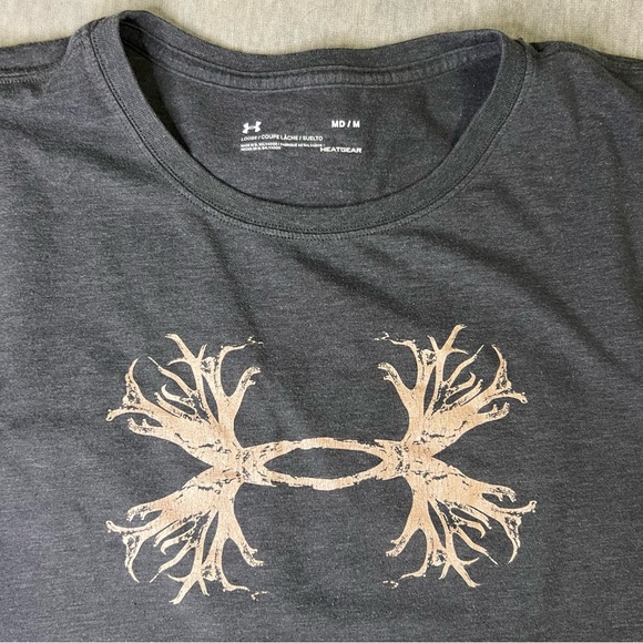 Under Armour Black Tee with Gold Design - Picture 2 of 3